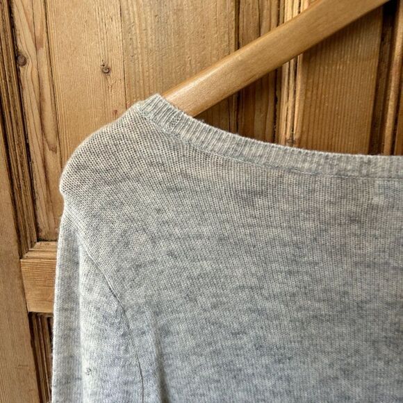 Joie Small Gray Boat Neck Sweater Knit Wool Cashmere Blend Long Sleeve‎ - Picture 9 of 9